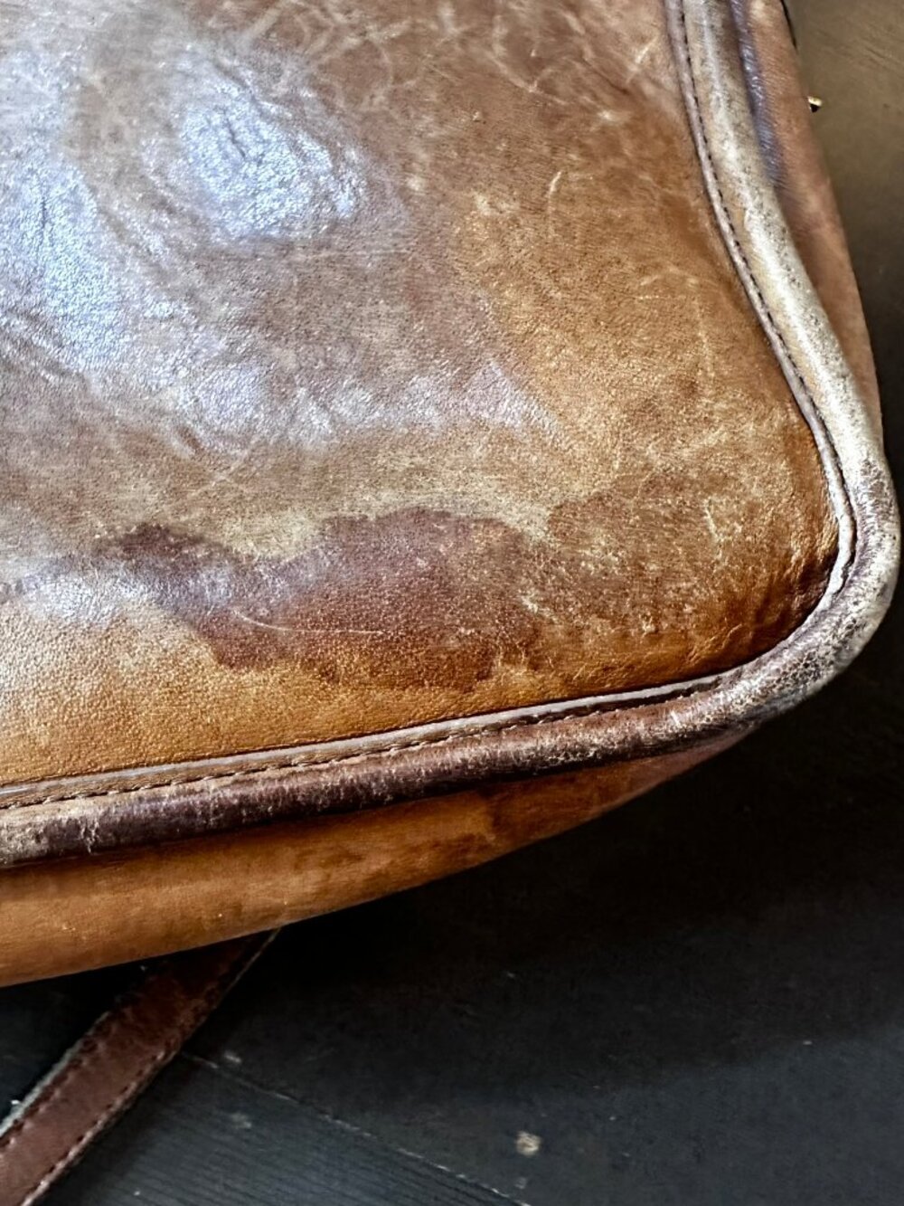Vintage Coach 983-9607 Brown Glove-Tanned Leather Crossbody Bag, Made in NY - Picture 11 of 14